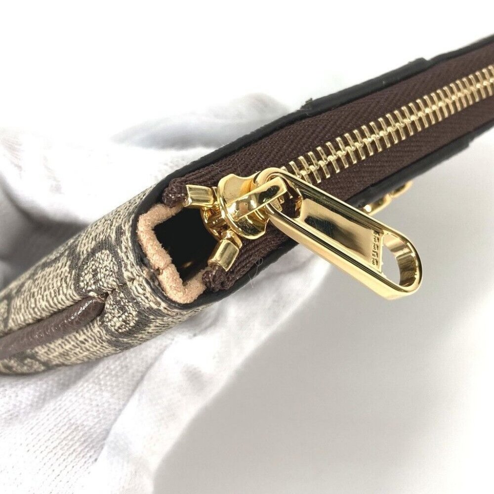 GUCCI GG Supreme Ofidia coin purse Wallet with key hook Key Case - Picture 12 of 14